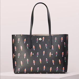 Kate Spade Molly Flock Large Tote and wristlet